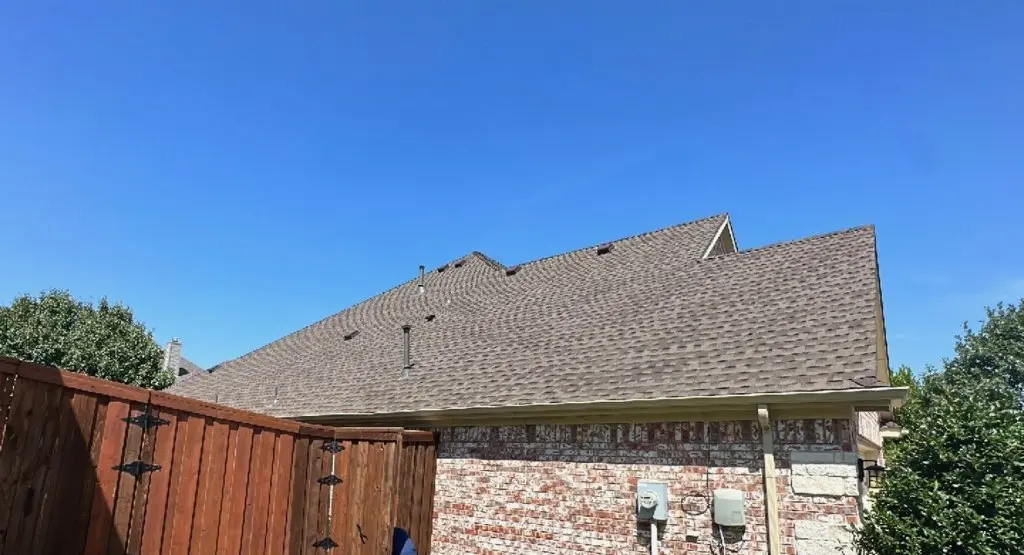 Completed roof replacement project in Webster